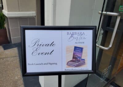 Guests celebrating at the A Walk Down Rushville book launch in La Jolla, April 2024
