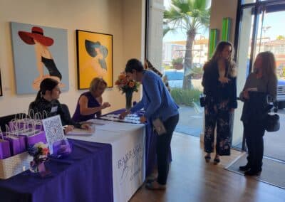 Guests celebrating at the A Walk Down Rushville book launch in La Jolla, April 2024