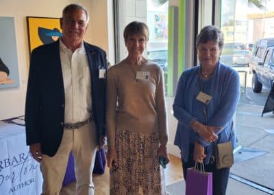 Guests celebrating at the A Walk Down Rushville book launch in La Jolla, April 2024