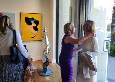 Guests celebrating at the A Walk Down Rushville book launch in La Jolla, April 2024