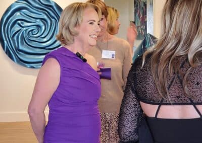 Guests celebrating at the A Walk Down Rushville book launch in La Jolla, April 2024