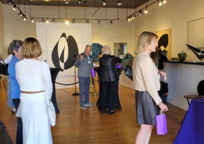 Guests celebrating at the A Walk Down Rushville book launch in La Jolla, April 2024