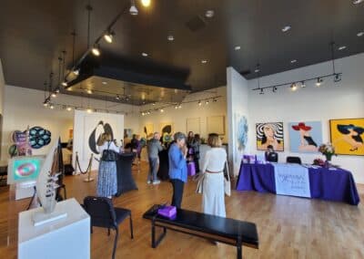 Guests celebrating at the A Walk Down Rushville book launch in La Jolla, April 2024