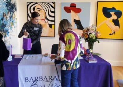 Guests celebrating at the A Walk Down Rushville book launch in La Jolla, April 2024