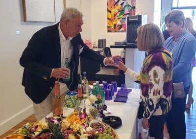 Guests celebrating at the A Walk Down Rushville book launch in La Jolla, April 2024