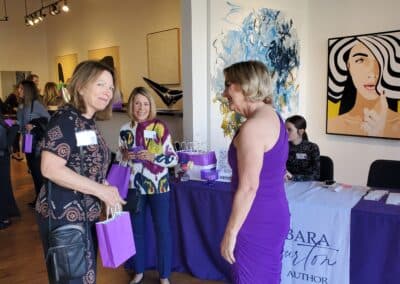 Guests celebrating at the A Walk Down Rushville book launch in La Jolla, April 2024
