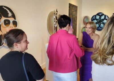 Guests celebrating at the A Walk Down Rushville book launch in La Jolla, April 2024