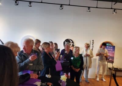 Guests celebrating at the A Walk Down Rushville book launch in La Jolla, April 2024