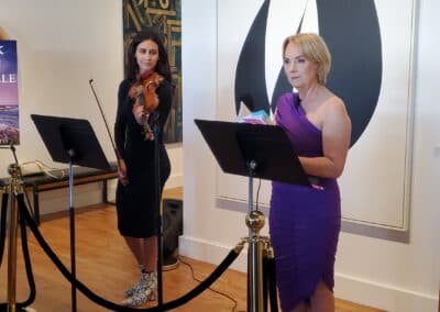 Guests celebrating at the A Walk Down Rushville book launch in La Jolla, April 2024