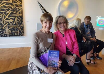 Guests celebrating at the A Walk Down Rushville book launch in La Jolla, April 2024