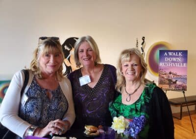 Guests celebrating at the A Walk Down Rushville book launch in La Jolla, April 2024