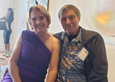 Guests celebrating at the A Walk Down Rushville book launch in La Jolla, April 2024