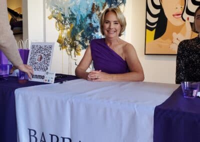 Guests celebrating at the A Walk Down Rushville book launch in La Jolla, April 2024