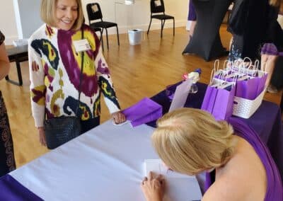 Guests celebrating at the A Walk Down Rushville book launch in La Jolla, April 2024