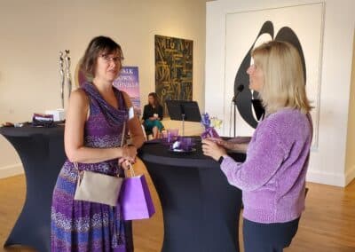 Guests celebrating at the A Walk Down Rushville book launch in La Jolla, April 2024